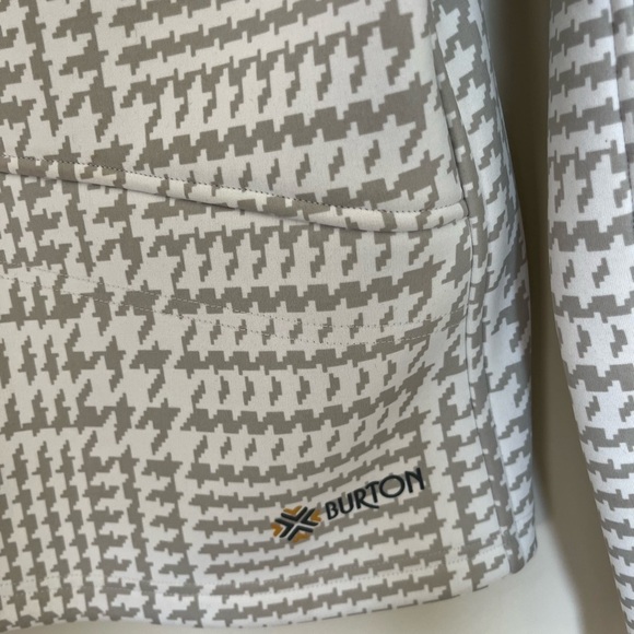 Burton Houndstooth Coat Jacket Size Medium - Picture 2 of 12